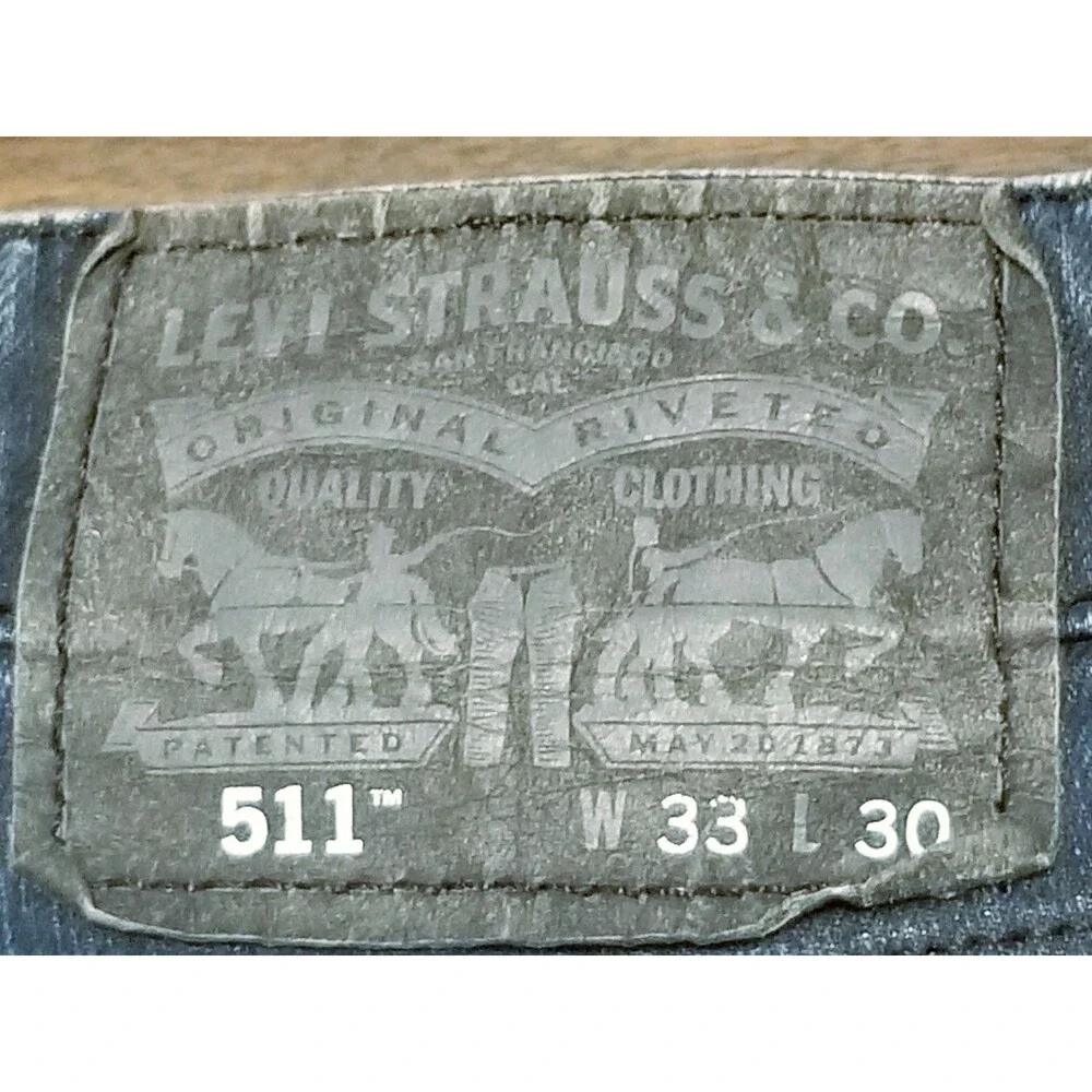 Levi's 511 Jeans Men's Size 33x30 Commuter Reflective Selvedge Denim (33x29)